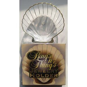 Seashell Jewelry Holder by Rings & Things – Decorative Trinket Display Stand